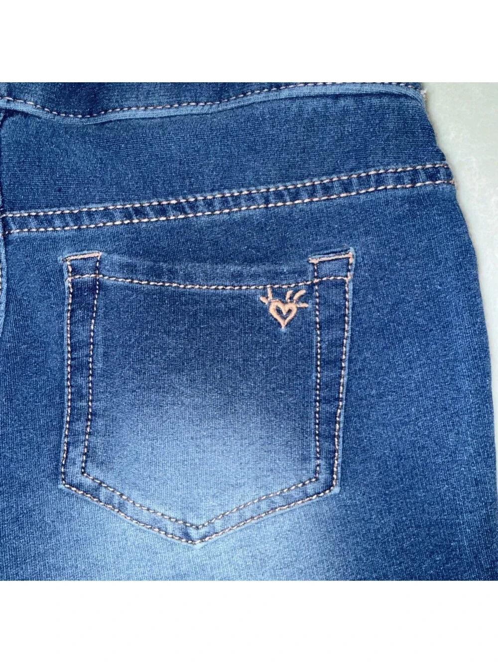 Justice Fashion Dark Blue Skinny Stretch Denim Jeans Girls Size 12 Casual